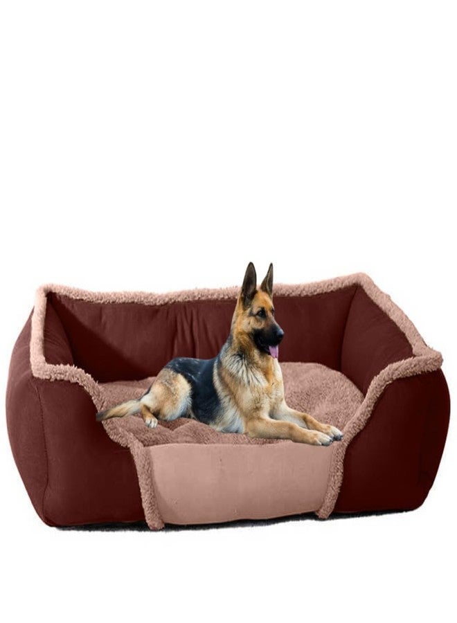 DRILLY Grade A++ Fur 4XL Dog Bed for Extra Large Dogs Washable-Orthopedic Big Dog Beds | Big Breed | | Giant Human Dog Bed< (4XL) - Image 1